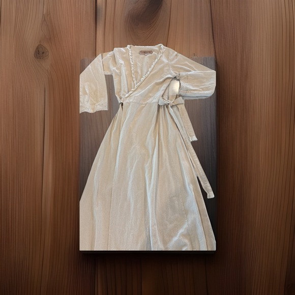 Chintamani Alchemistry Maxi Dress Organic Cotton Ivory Size Large - Picture 2 of 13